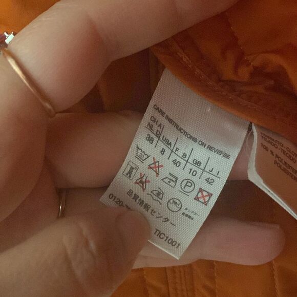 EUC MaxMara The Weekend Collection Quilted Orange Puffer Vest - Picture 8 of 12